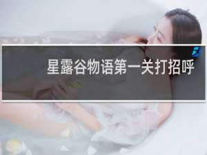 星露谷物语第一关打招呼