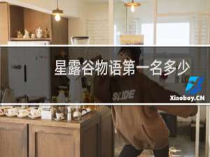 星露谷物语第一名多少