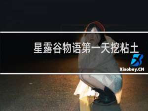 星露谷物语第一天挖粘土