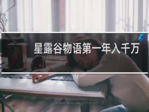 星露谷物语第一年入千万