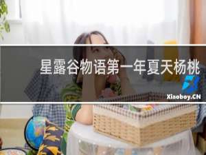 星露谷物语第一年夏天杨桃