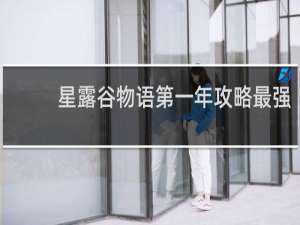 星露谷物语第一年攻略最强