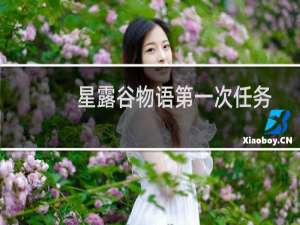 星露谷物语第一次任务