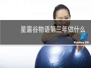 星露谷物语第三年做什么