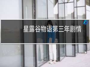 星露谷物语第三年剧情
