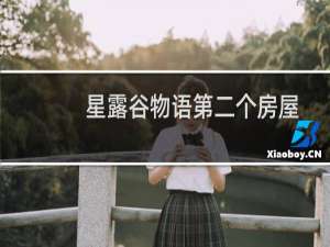 星露谷物语第二个房屋