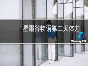 星露谷物语第二天体力