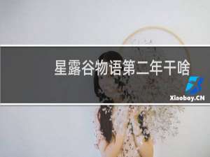 星露谷物语第二年干啥