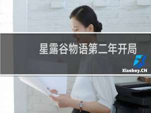 星露谷物语第二年开局