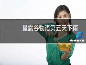 星露谷物语第五天下雨