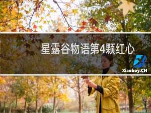 星露谷物语第4颗红心