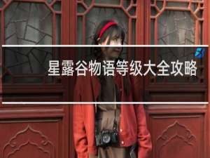 星露谷物语等级大全攻略