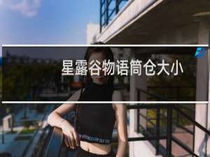 星露谷物语筒仓大小