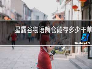 星露谷物语筒仓能存多少干草