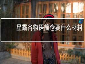 星露谷物语筒仓要什么材料