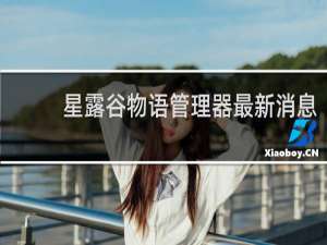 星露谷物语管理器最新消息