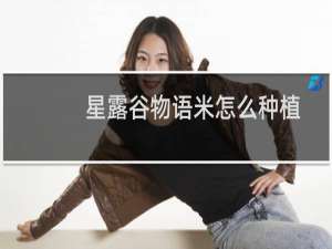 星露谷物语米怎么种植