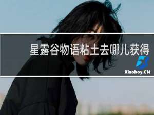 星露谷物语粘土去哪儿获得