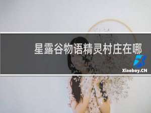 星露谷物语精灵村庄在哪