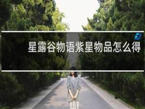 星露谷物语紫星物品怎么得