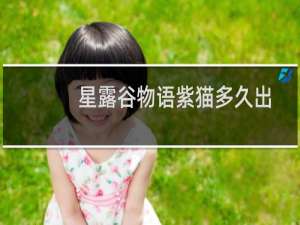 星露谷物语紫猫多久出