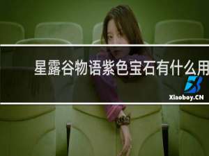 星露谷物语紫色宝石有什么用