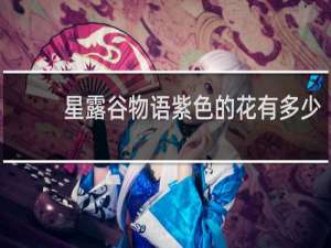 星露谷物语紫色的花有多少