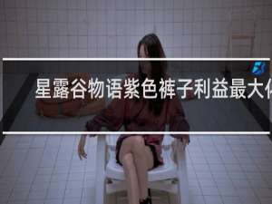 星露谷物语紫色裤子利益最大化