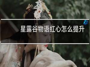 星露谷物语红心怎么提升
