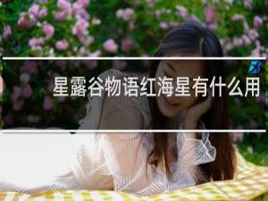 星露谷物语红海星有什么用