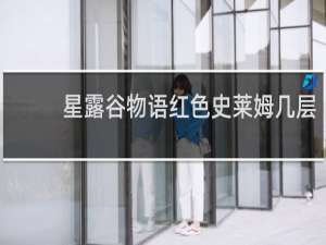 星露谷物语红色史莱姆几层