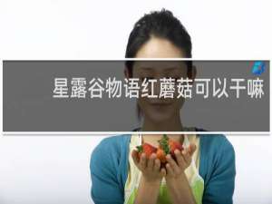 星露谷物语红蘑菇可以干嘛