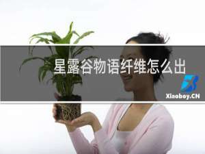 星露谷物语纤维怎么出