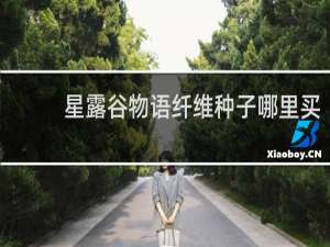 星露谷物语纤维种子哪里买
