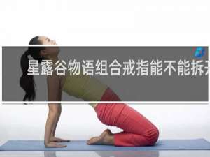 星露谷物语组合戒指能不能拆开