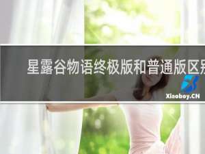 星露谷物语终极版和普通版区别