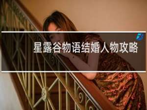 星露谷物语结婚人物攻略
