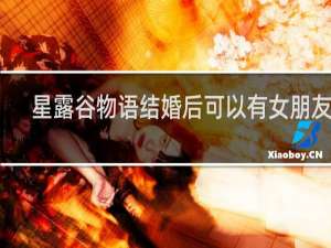 星露谷物语结婚后可以有女朋友吗
