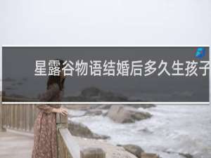 星露谷物语结婚后多久生孩子