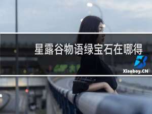 星露谷物语绿宝石在哪得