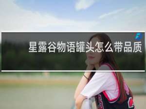 星露谷物语罐头怎么带品质