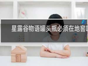 星露谷物语罐头瓶必须在地窖吗