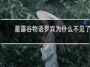 星露谷物语罗宾为什么不见了
