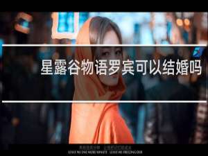 星露谷物语罗宾可以结婚吗