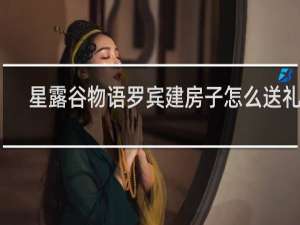 星露谷物语罗宾建房子怎么送礼物