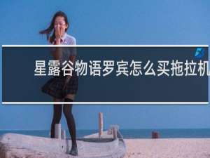 星露谷物语罗宾怎么买拖拉机