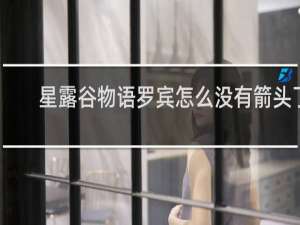 星露谷物语罗宾怎么没有箭头了