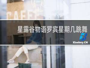 星露谷物语罗宾星期几跳舞