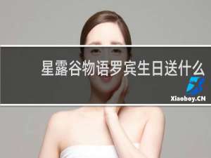 星露谷物语罗宾生日送什么