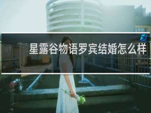 星露谷物语罗宾结婚怎么样